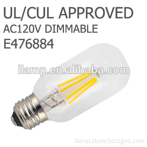 UL CE ROHS iLamp good quality 2W 4W led filament bulb,dimmable all glass filament led bulb, hot selling led lamp